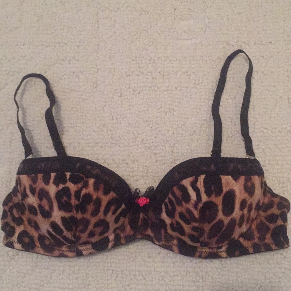 Never worn! Express Intimates Leopard Bra, 34C